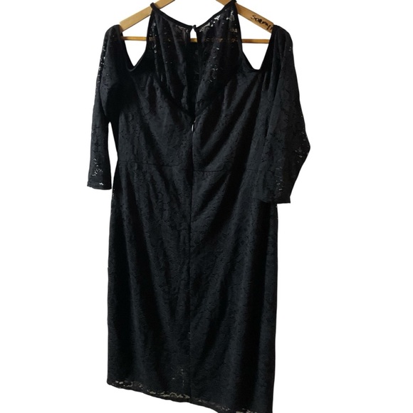 Torrid Black Lace Cold Shoulder Dress - Picture 4 of 12
